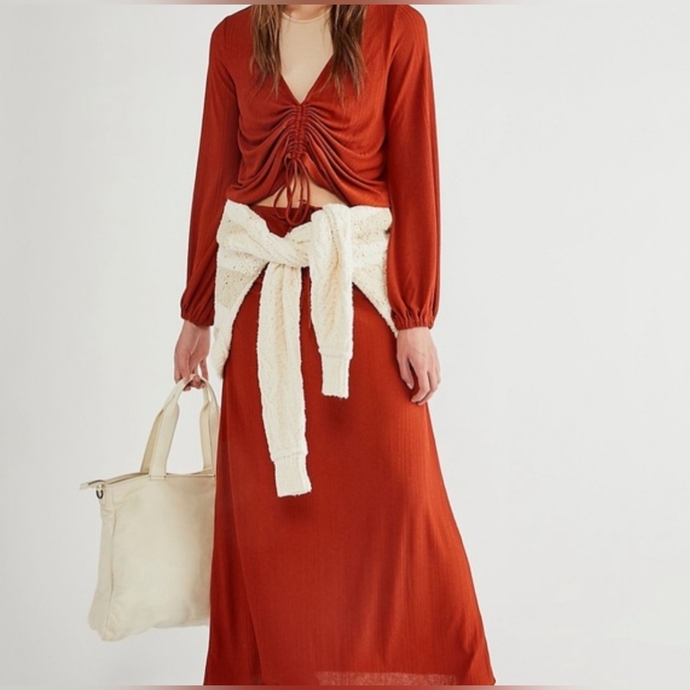 Free People Beach 2 Piece Addison Maxi Dress/skirt And Top. NWOT. Small